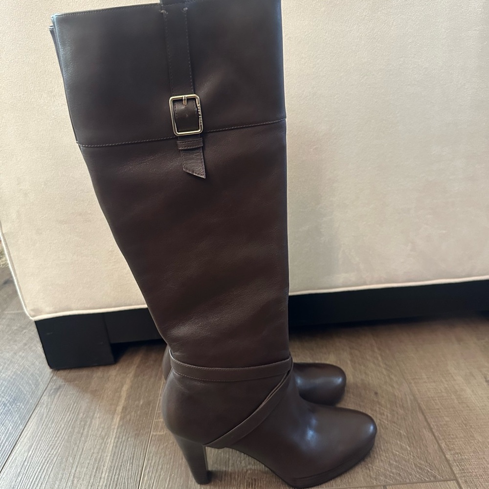 Cole Haan Chestnut Brown Jericho Heeled Boots